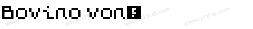 Bovino von字体转换